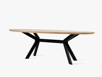 ALBERT - Oval steel and wood table by Vincent Sheppard - view 2
